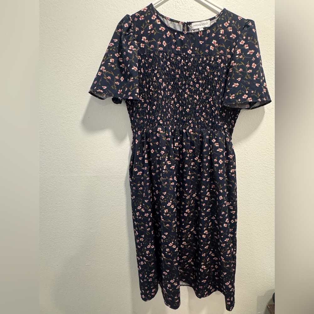 Floral Navy Dress